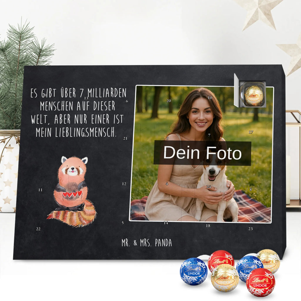 Personalisierter Schoko Foto Adventskalender Roter Panda Personalisierter Schoko Foto Adventskalender, Gute Laune, Lustige Sprüche, Tiere, Tiermotive, Panda, Lieblingsmensch, Herz, Liebling, Rot, Liebe