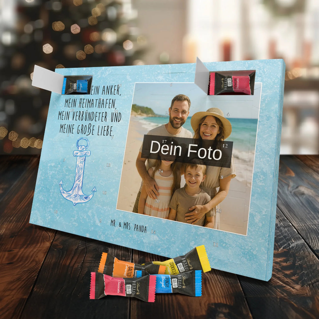 Personalisierter Schoko Foto Adventskalender Anker Blau Personalisierter Schoko Foto Adventskalender, Gute Laune, Lustige Sprüche, Tiere, Tiermotive