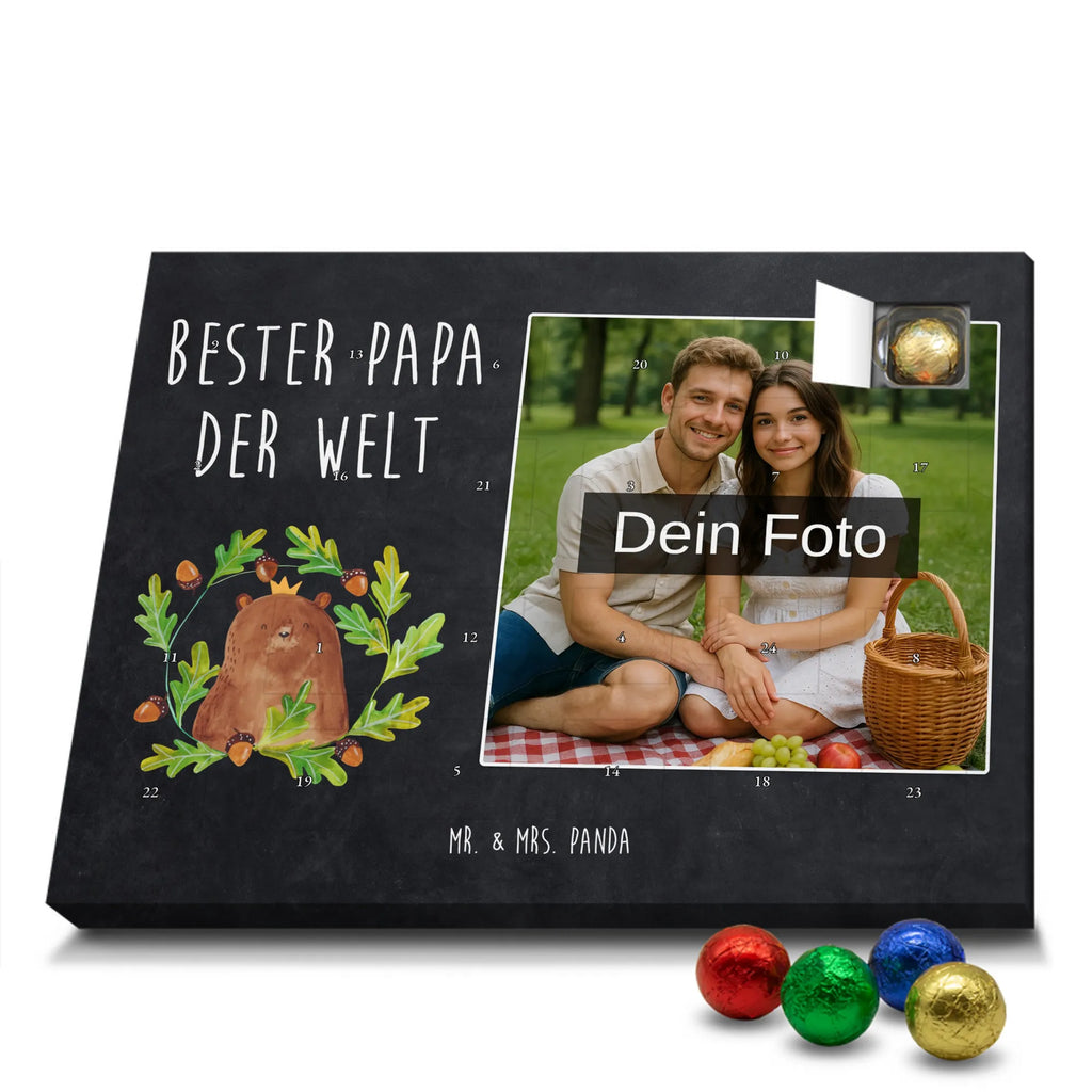 Personalisierter Schoko Foto Adventskalender Bär König Personalisierter Schoko Foto Adventskalender, Teddybär, Teddy, Bär, Vater, Bester Vater, Dad, Vatertag, Daddy, Bester Papa, Papa Bär, Papi, Weltbester Papa, Papa