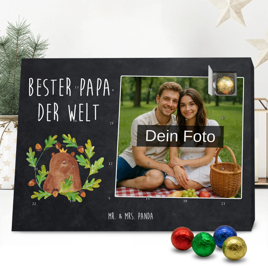 Personalisierter Schoko Foto Adventskalender Bär König Personalisierter Schoko Foto Adventskalender, Teddybär, Teddy, Bär, Vater, Bester Vater, Dad, Vatertag, Daddy, Bester Papa, Papa Bär, Papi, Weltbester Papa, Papa