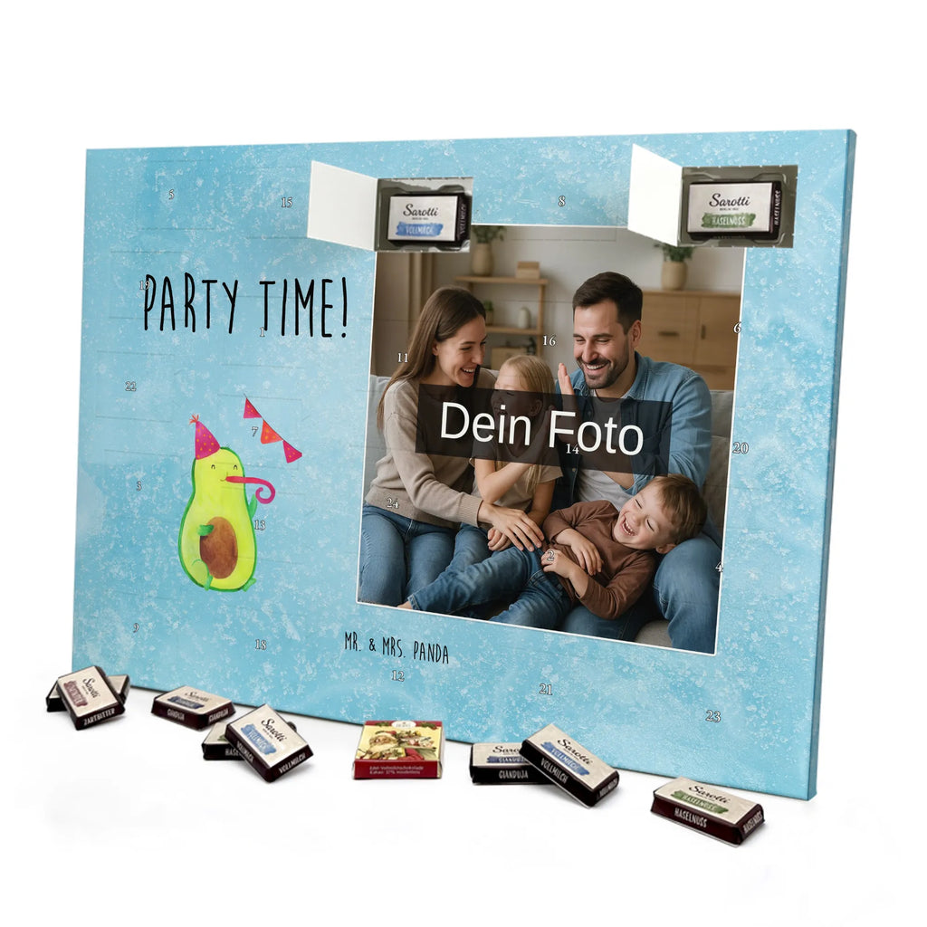 Personalisierter Schoko Foto Adventskalender Avocado Party Zeit Personalisierter Schoko Foto Adventskalender, Gesund, Veggie, Avocado, Vegan
