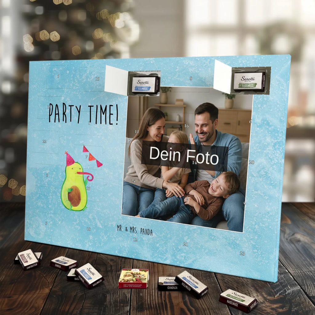 Personalisierter Schoko Foto Adventskalender Avocado Party Zeit Personalisierter Schoko Foto Adventskalender, Gesund, Veggie, Avocado, Vegan