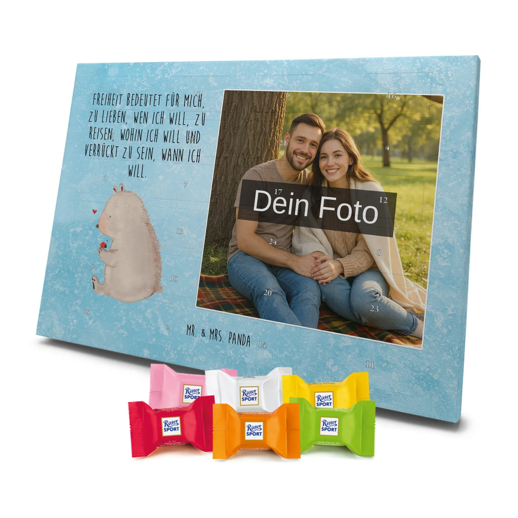 Personalisierter Schoko Foto Adventskalender Bär Marienkäfer Personalisierter Schoko Foto Adventskalender, Teddybär, Teddy, Bär, Freiheit, Liebe, Das Leben Ist schön, Motivation, Marienkäfer