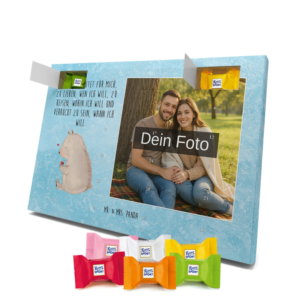 Personalisierter Schoko Foto Adventskalender Bär Marienkäfer Personalisierter Schoko Foto Adventskalender, Teddybär, Teddy, Bär, Freiheit, Liebe, Das Leben Ist schön, Motivation, Marienkäfer