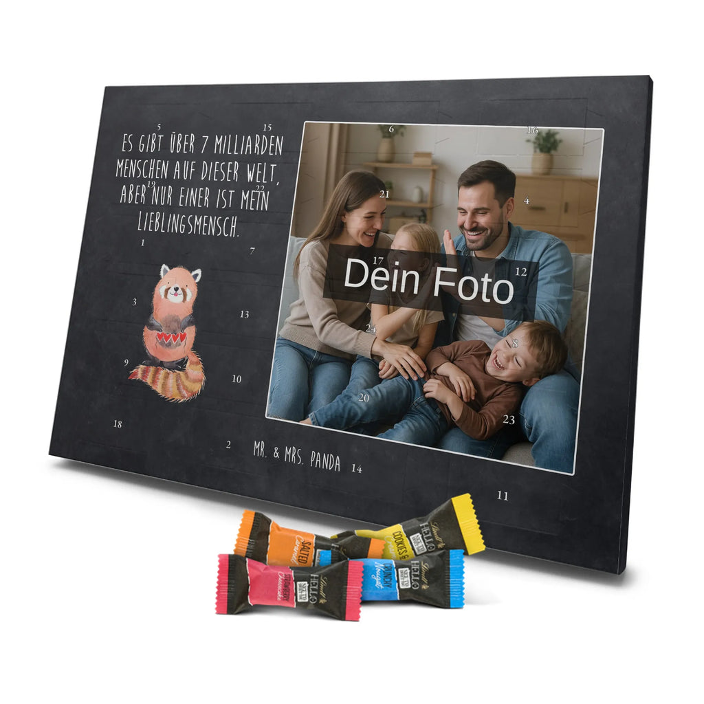Personalisierter Schoko Foto Adventskalender Roter Panda Personalisierter Schoko Foto Adventskalender, Gute Laune, Lustige Sprüche, Tiere, Tiermotive, Panda, Lieblingsmensch, Herz, Liebling, Rot, Liebe