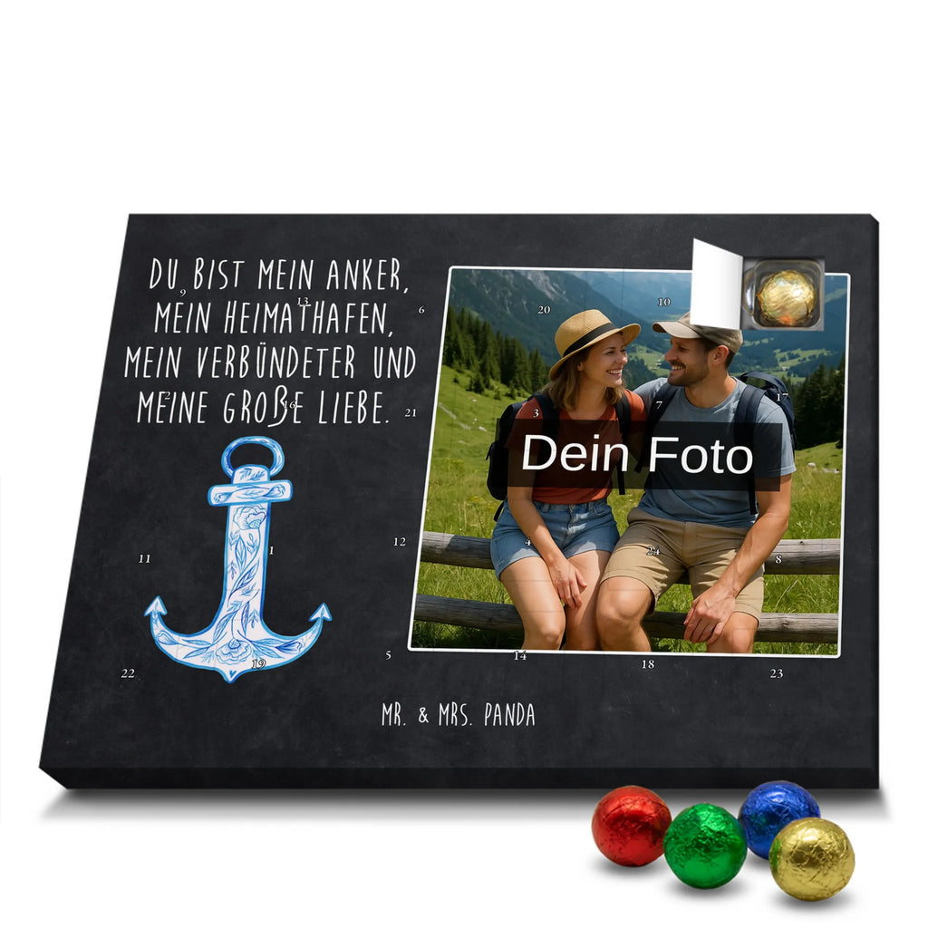Personalisierter Schoko Foto Adventskalender Anker Blau Personalisierter Schoko Foto Adventskalender, Gute Laune, Lustige Sprüche, Tiere, Tiermotive