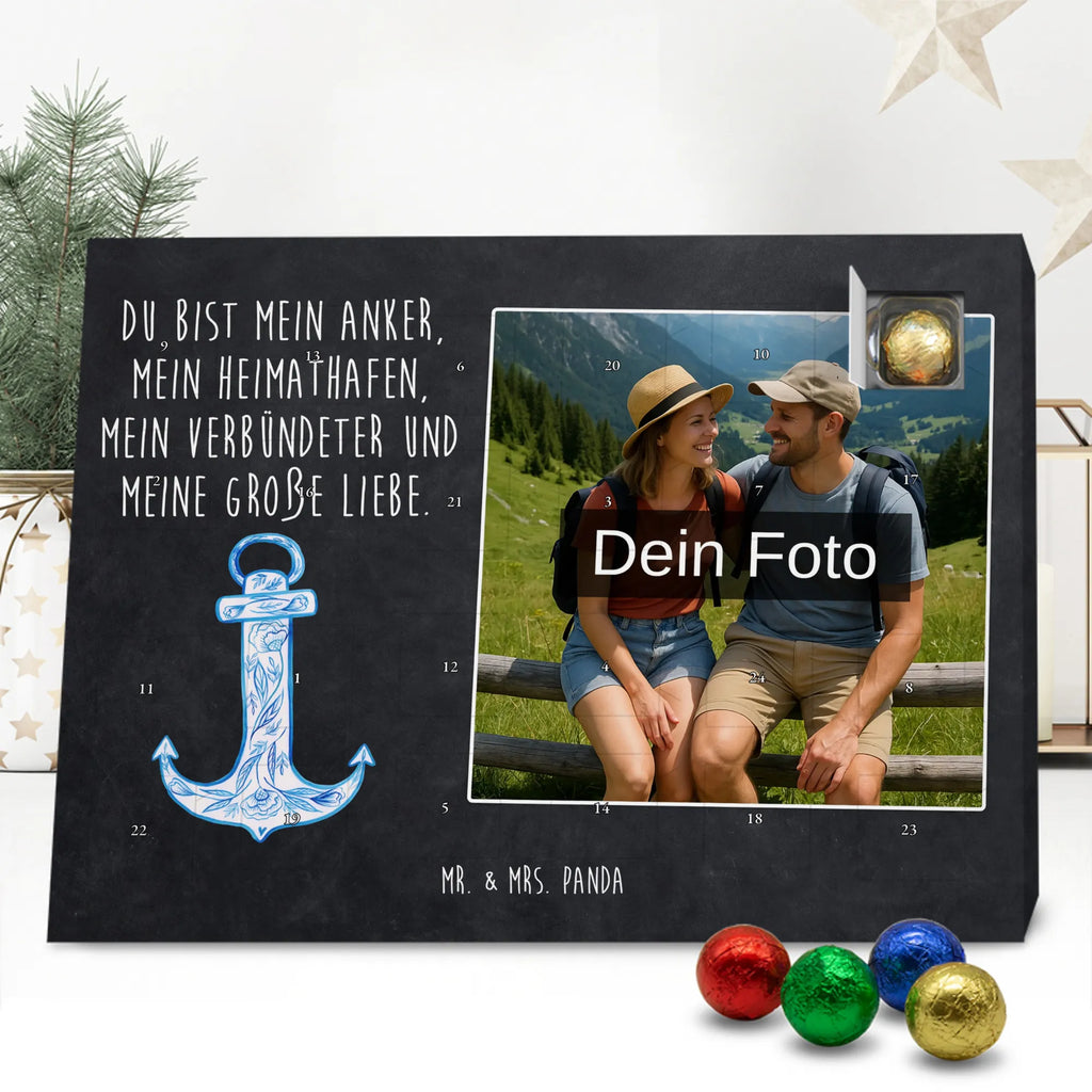Personalisierter Schoko Foto Adventskalender Anker Blau Personalisierter Schoko Foto Adventskalender, Gute Laune, Lustige Sprüche, Tiere, Tiermotive