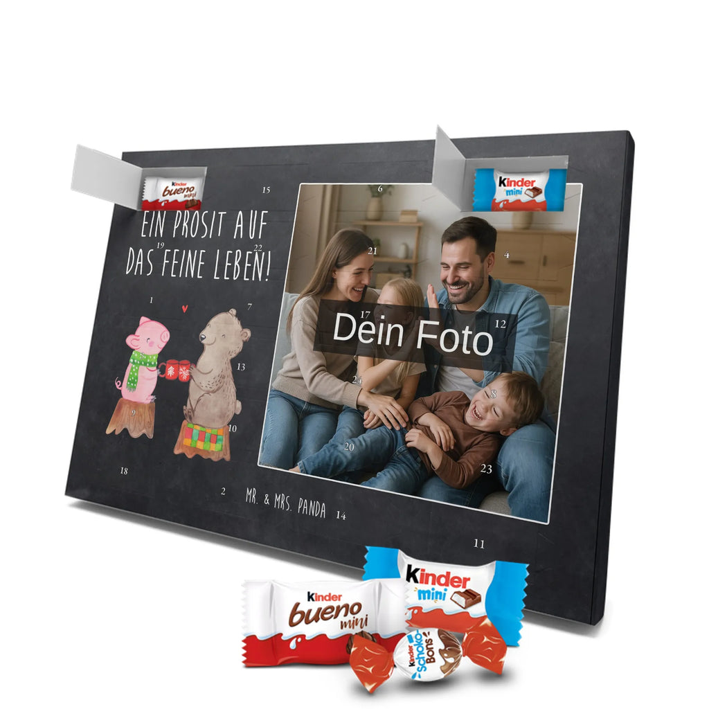 Personalisierter Schoko Foto Adventskalender Glühschwein Sause Personalisierter Schoko Foto Adventskalender, Winter, Wintermotiv, Advent, Nikolaus, Weihnachten, Weihnachtsdeko, Heiligabend, Alles Gute, Prost, Schwein, Weihnachtszeit, Bär