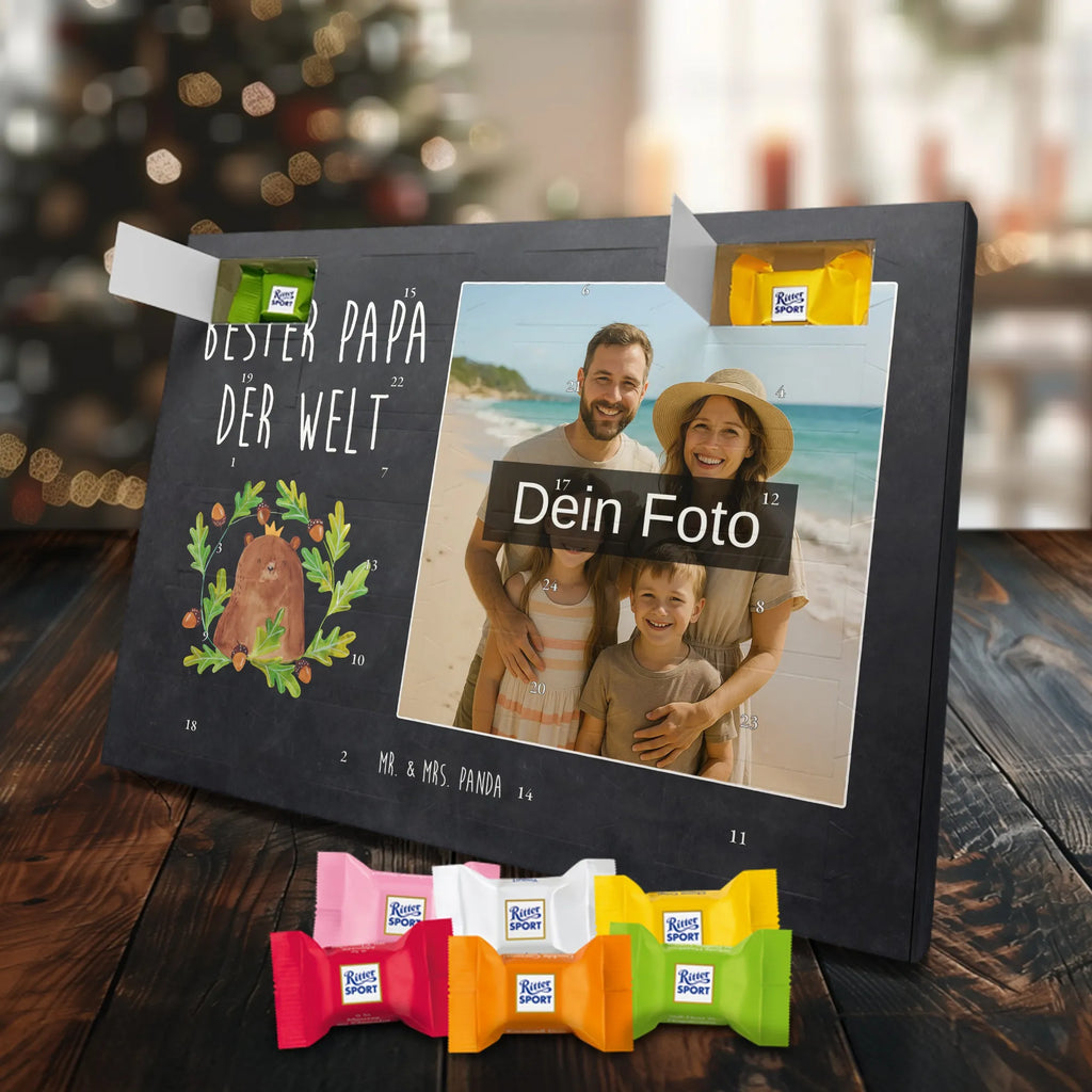 Personalisierter Schoko Foto Adventskalender Bär König Personalisierter Schoko Foto Adventskalender, Teddybär, Teddy, Bär, Vater, Bester Vater, Dad, Vatertag, Daddy, Bester Papa, Papa Bär, Papi, Weltbester Papa, Papa