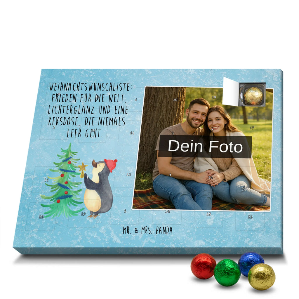 Personalisierter Schoko Foto Adventskalender Pinguin Weihnachtsbaum Personalisierter Schoko Foto Adventskalender, Weihnachtsdeko, Heiligabend, Weihnachten, Advent, Wintermotiv, Nikolaus, Winter, Pinguin