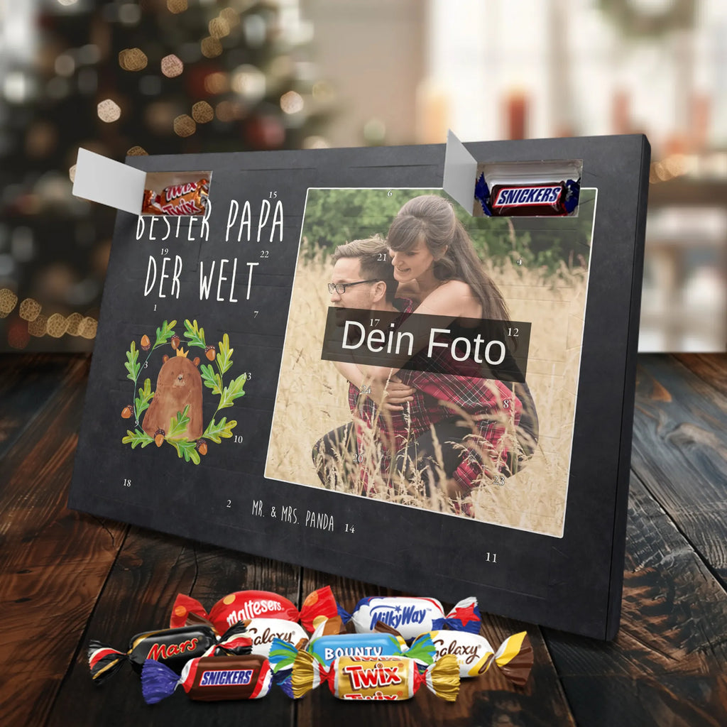 Personalisierter Schoko Foto Adventskalender Bär König Personalisierter Schoko Foto Adventskalender, Teddybär, Teddy, Bär, Vater, Bester Vater, Dad, Vatertag, Daddy, Bester Papa, Papa Bär, Papi, Weltbester Papa, Papa