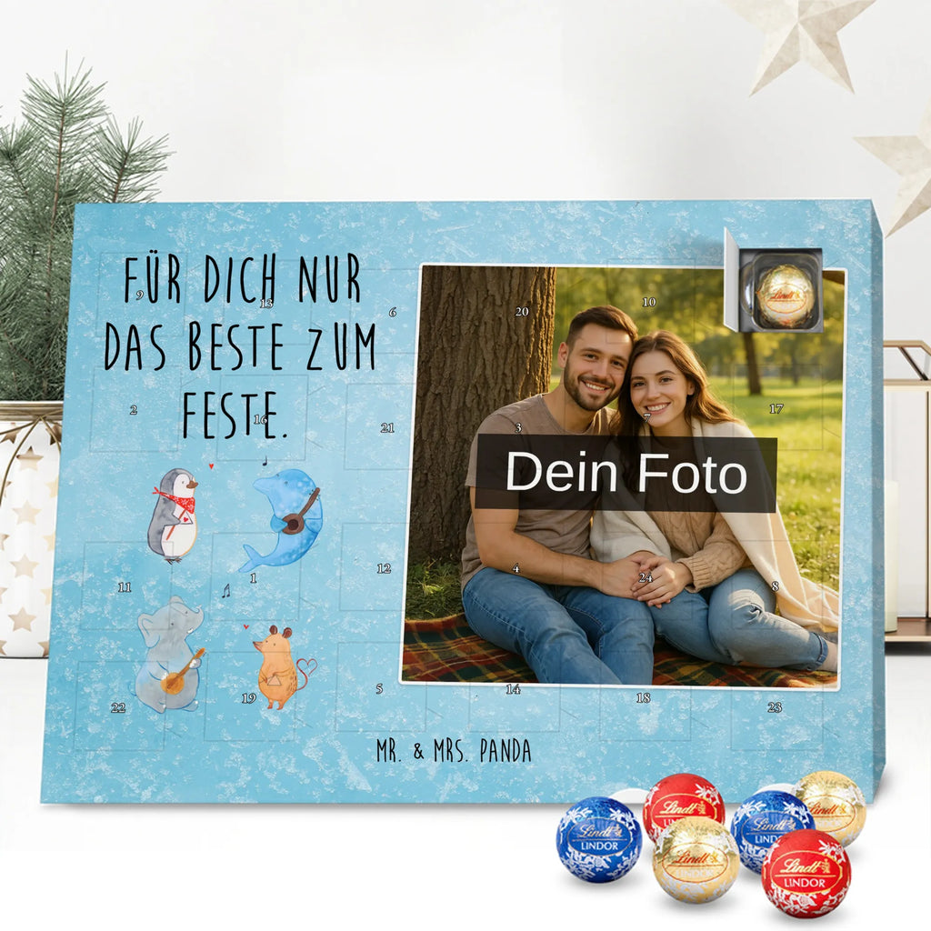 Personalisierter Schoko Foto Adventskalender Big Band Personalisierter Schoko Foto Adventskalender, Gute Laune, Lustige Sprüche, Tiere, Tiermotive, Maus, Musikanten, Elefant, Gitarre, Triangel, Hund, Delfin, Musik, Band, Pinguin