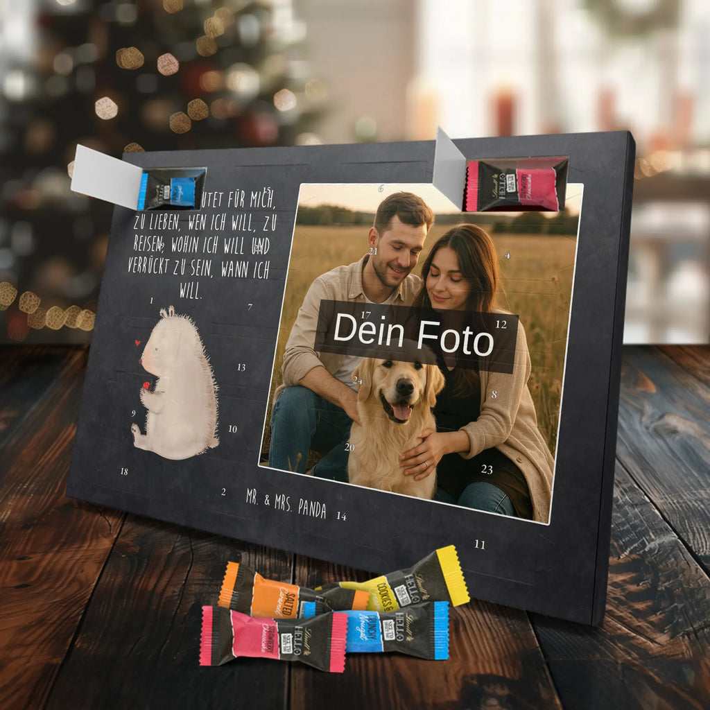 Personalisierter Schoko Foto Adventskalender Bär Marienkäfer Personalisierter Schoko Foto Adventskalender, Teddybär, Teddy, Bär, Freiheit, Liebe, Das Leben Ist schön, Motivation, Marienkäfer
