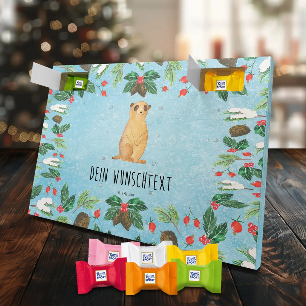 Personalisierter Schoko Adventskalender Erdmännchen Adventskalender mit Namen, Personalisierter Adventskalender, Wildtiere, Afrika, Weltreise, Roadtrip, Afrikareise, Reisen, Spruch, Traveling, Erdmännchen