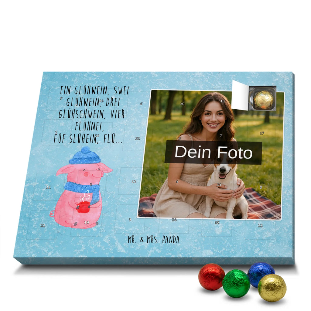 Personalisierter Schoko Foto Adventskalender Schweinchen Glühwein Personalisierter Schoko Foto Adventskalender, Winter, Wintermotiv, Advent, Nikolaus, Weihnachten, Weihnachtsdeko, Heiligabend, Spruch, Glühwein, Weihnachtsmarkt, Betrunken