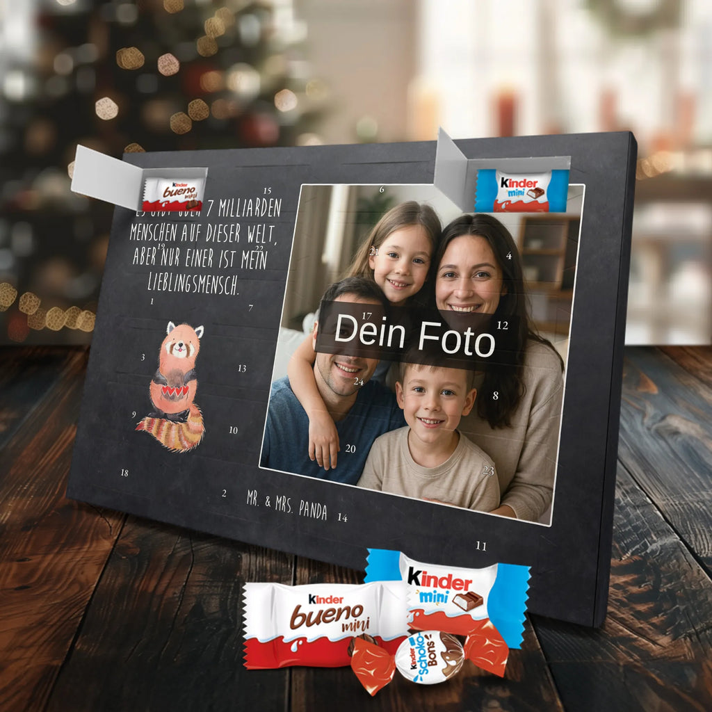 Personalisierter Schoko Foto Adventskalender Roter Panda Personalisierter Schoko Foto Adventskalender, Gute Laune, Lustige Sprüche, Tiere, Tiermotive, Panda, Lieblingsmensch, Herz, Liebling, Rot, Liebe