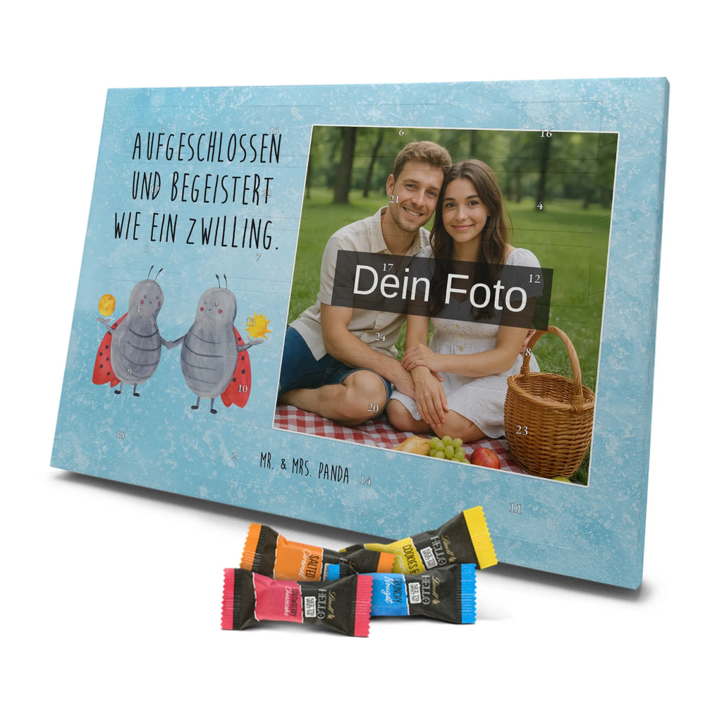 Personalisierter Schoko Foto Adventskalender Sternzeichen Zwilling Personalisierter Schoko Foto Adventskalender, Tierkreiszeichen, Horoskop, Astrologie, Aszendent, Sternzeichen, Geschenk Mai, Zwillingsbruder, Marienkäfer, Zwillingsschwester, Glückskäfer, Zwilling Sternzeichen, Geburtstag Mai, Geschenk Juni, Zwillinge, Zwilling Geschenk