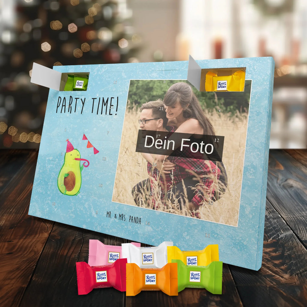 Personalisierter Schoko Foto Adventskalender Avocado Party Zeit Personalisierter Schoko Foto Adventskalender, Gesund, Veggie, Avocado, Vegan