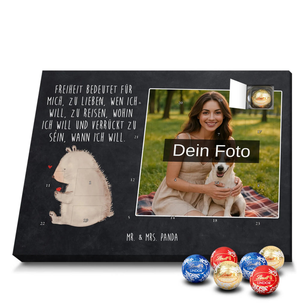 Personalisierter Schoko Foto Adventskalender Bär Marienkäfer Personalisierter Schoko Foto Adventskalender, Teddybär, Teddy, Bär, Freiheit, Liebe, Das Leben Ist schön, Motivation, Marienkäfer