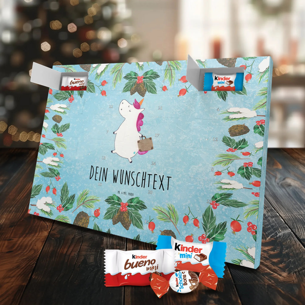 Adventskalender mit Namen Einhorn Koffer Adventskalender mit Namen, Personalisierter Adventskalender, Einhörner, Unicorn, Einhorn Deko, Einhorn, Lustig, Albern, Verreisen, Abenteuer, Kind, Reise, Koffer, Gepäck, Spaß, Witzig, Erwachsen