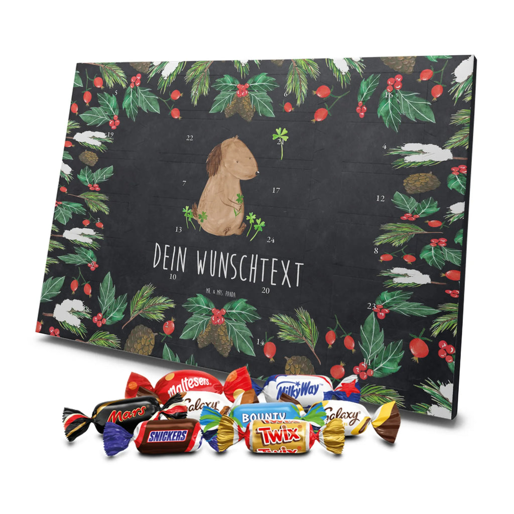 Adventskalender mit Namen Hund Kleeblatt Personalisierter Adventskalender, Adventskalender mit Namen, Hundebesitzer, Haustier, Sprüche, Hunderasse, Tierliebhaber, Hund, Hundemotiv, Achtsamkeit, Motivation, Tagträume, Selbstliebe, Glück, Geschenk, Kleeblatt, Neuanfang, Glücksbringer