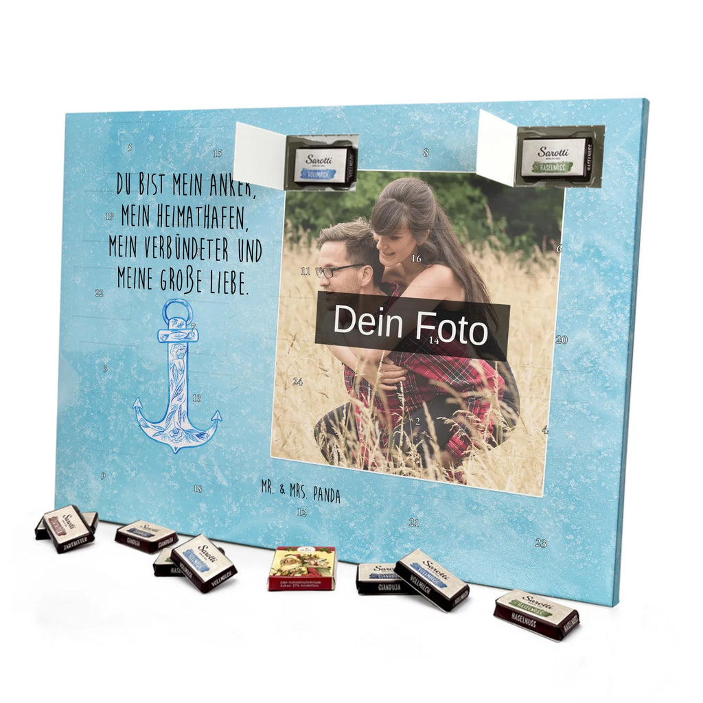 Personalisierter Schoko Foto Adventskalender Anker Blau Personalisierter Schoko Foto Adventskalender, Gute Laune, Lustige Sprüche, Tiere, Tiermotive