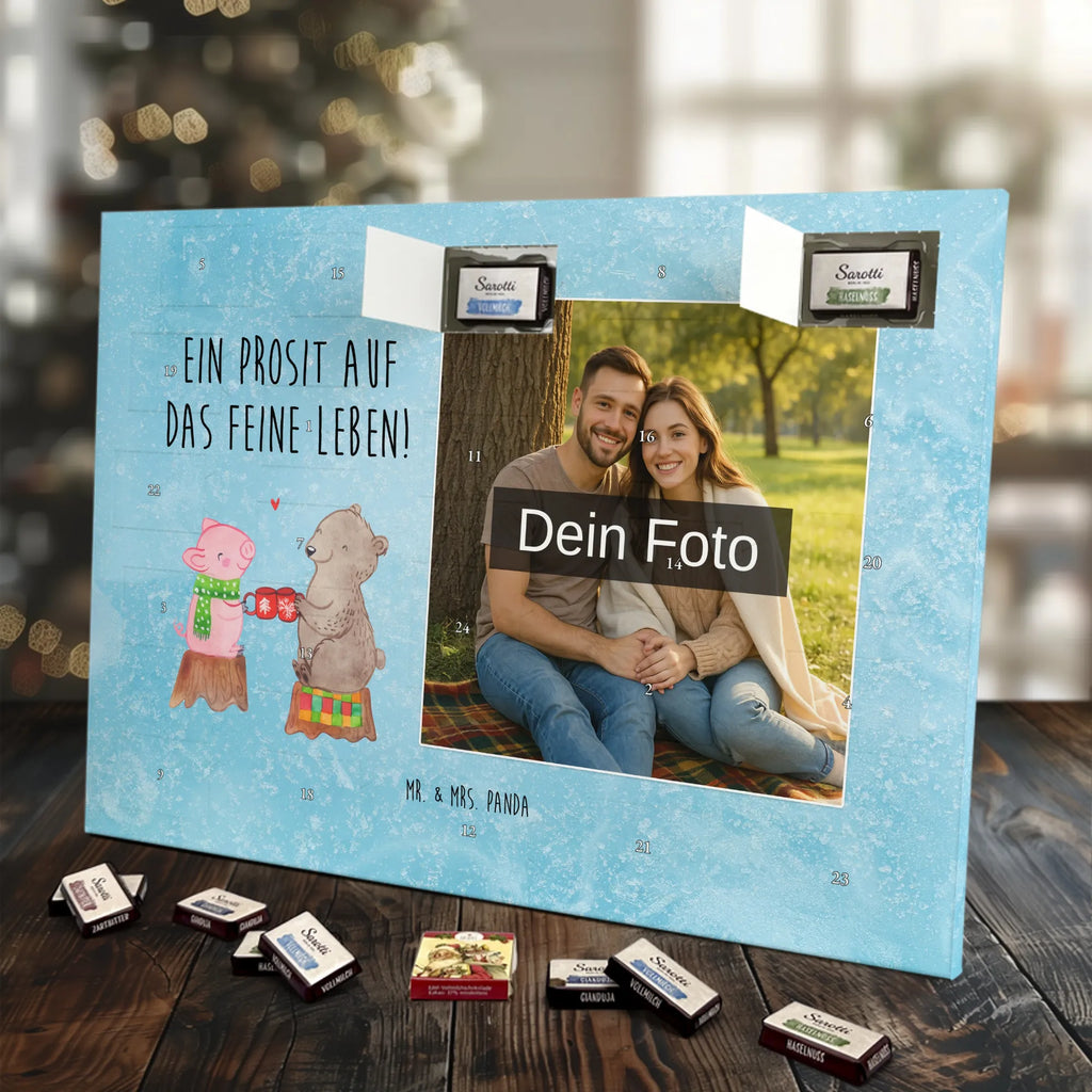 Personalisierter Schoko Foto Adventskalender Glühschwein Sause Personalisierter Schoko Foto Adventskalender, Winter, Wintermotiv, Advent, Nikolaus, Weihnachten, Weihnachtsdeko, Heiligabend, Alles Gute, Prost, Schwein, Weihnachtszeit, Bär