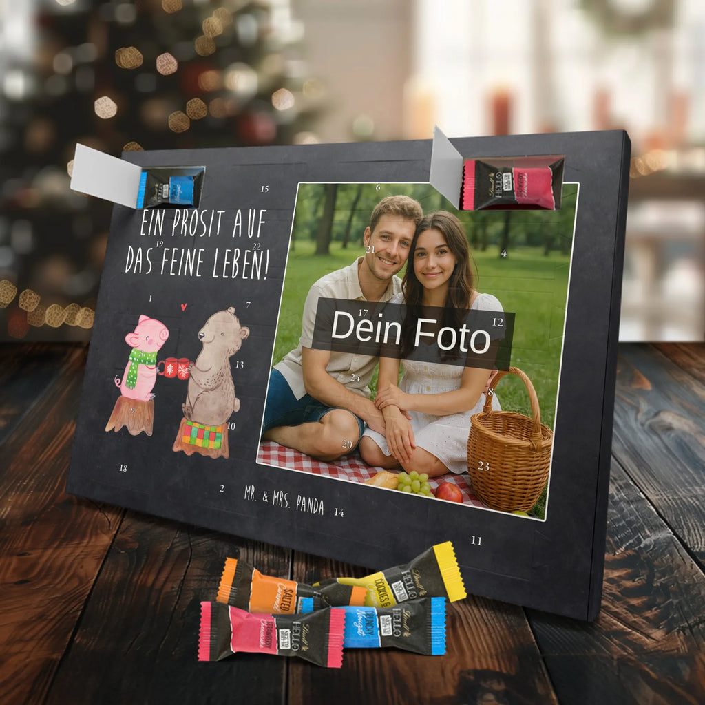 Personalisierter Schoko Foto Adventskalender Glühschwein Sause Personalisierter Schoko Foto Adventskalender, Winter, Wintermotiv, Advent, Nikolaus, Weihnachten, Weihnachtsdeko, Heiligabend, Alles Gute, Prost, Schwein, Weihnachtszeit, Bär