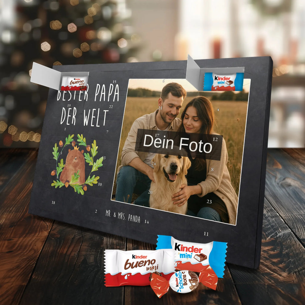 Personalisierter Schoko Foto Adventskalender Bär König Personalisierter Schoko Foto Adventskalender, Teddybär, Teddy, Bär, Vater, Bester Vater, Dad, Vatertag, Daddy, Bester Papa, Papa Bär, Papi, Weltbester Papa, Papa