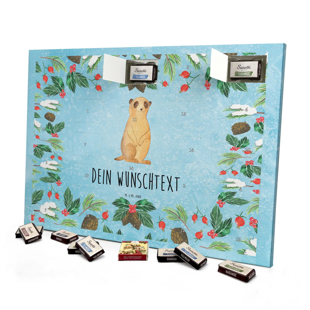 Personalisierter Schoko Adventskalender Erdmännchen Adventskalender mit Namen, Personalisierter Adventskalender, Wildtiere, Afrika, Weltreise, Roadtrip, Afrikareise, Reisen, Spruch, Traveling, Erdmännchen