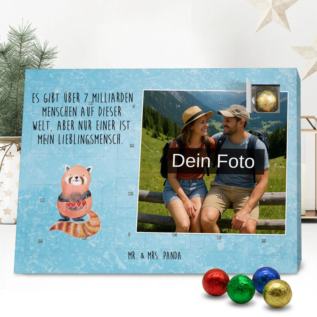 Personalisierter Schoko Foto Adventskalender Roter Panda Personalisierter Schoko Foto Adventskalender, Gute Laune, Lustige Sprüche, Tiere, Tiermotive, Panda, Lieblingsmensch, Herz, Liebling, Rot, Liebe
