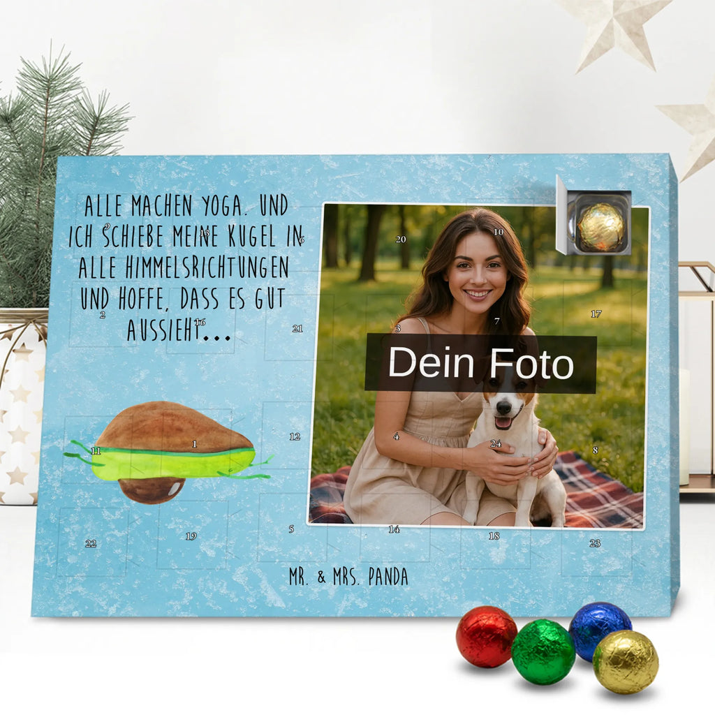 Personalisierter Schoko Foto Adventskalender Avocado Yoga Personalisierter Schoko Foto Adventskalender, Gesund, Veggie, Avocado, Vegan, Avocado Yoga Vegan