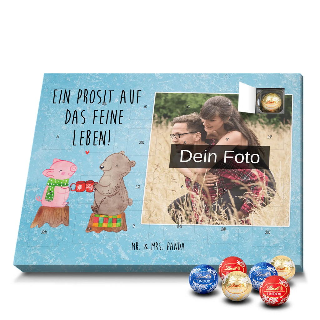 Personalisierter Schoko Foto Adventskalender Glühschwein Sause Personalisierter Schoko Foto Adventskalender, Winter, Wintermotiv, Advent, Nikolaus, Weihnachten, Weihnachtsdeko, Heiligabend, Alles Gute, Prost, Schwein, Weihnachtszeit, Bär