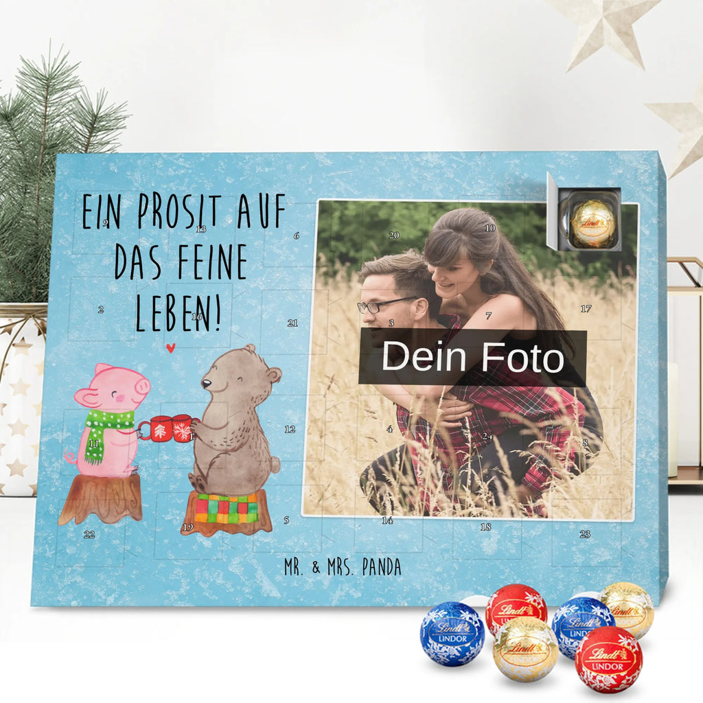 Personalisierter Schoko Foto Adventskalender Glühschwein Sause Personalisierter Schoko Foto Adventskalender, Winter, Wintermotiv, Advent, Nikolaus, Weihnachten, Weihnachtsdeko, Heiligabend, Alles Gute, Prost, Schwein, Weihnachtszeit, Bär