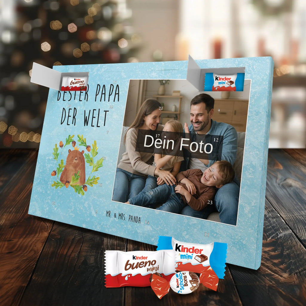 Personalisierter Schoko Foto Adventskalender Bär König Personalisierter Schoko Foto Adventskalender, Teddybär, Teddy, Bär, Vater, Bester Vater, Dad, Vatertag, Daddy, Bester Papa, Papa Bär, Papi, Weltbester Papa, Papa