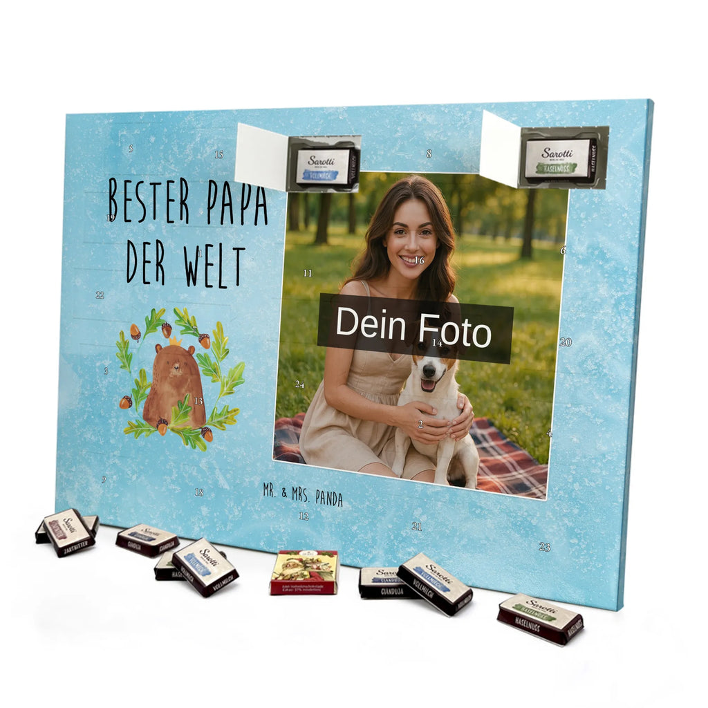 Personalisierter Schoko Foto Adventskalender Bär König Personalisierter Schoko Foto Adventskalender, Teddybär, Teddy, Bär, Vater, Bester Vater, Dad, Vatertag, Daddy, Bester Papa, Papa Bär, Papi, Weltbester Papa, Papa