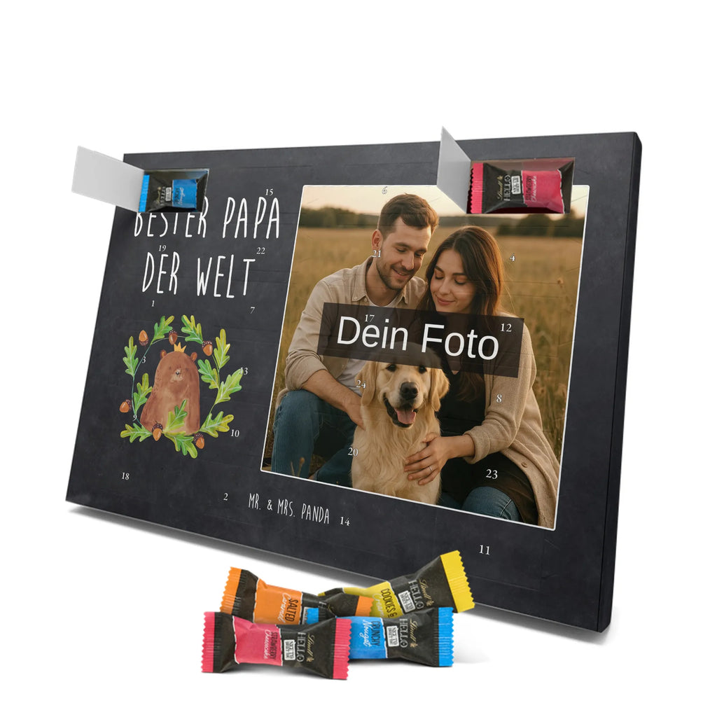 Personalisierter Schoko Foto Adventskalender Bär König Personalisierter Schoko Foto Adventskalender, Teddybär, Teddy, Bär, Vater, Bester Vater, Dad, Vatertag, Daddy, Bester Papa, Papa Bär, Papi, Weltbester Papa, Papa