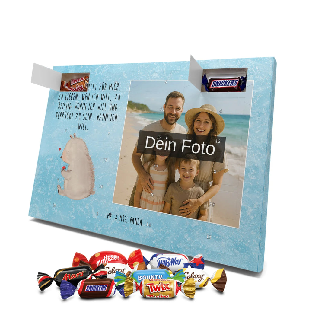 Personalisierter Schoko Foto Adventskalender Bär Marienkäfer Personalisierter Schoko Foto Adventskalender, Teddybär, Teddy, Bär, Freiheit, Liebe, Das Leben Ist schön, Motivation, Marienkäfer