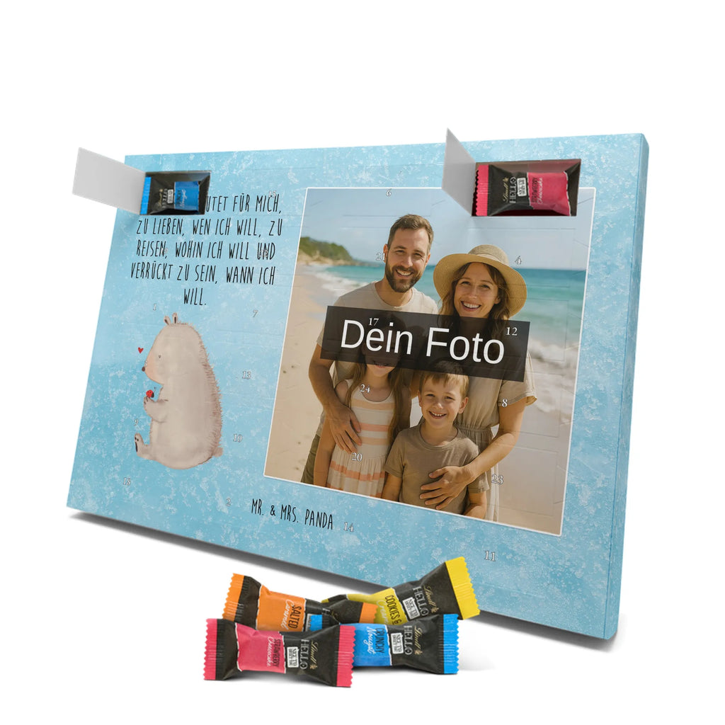 Personalisierter Schoko Foto Adventskalender Bär Marienkäfer Personalisierter Schoko Foto Adventskalender, Teddybär, Teddy, Bär, Freiheit, Liebe, Das Leben Ist schön, Motivation, Marienkäfer