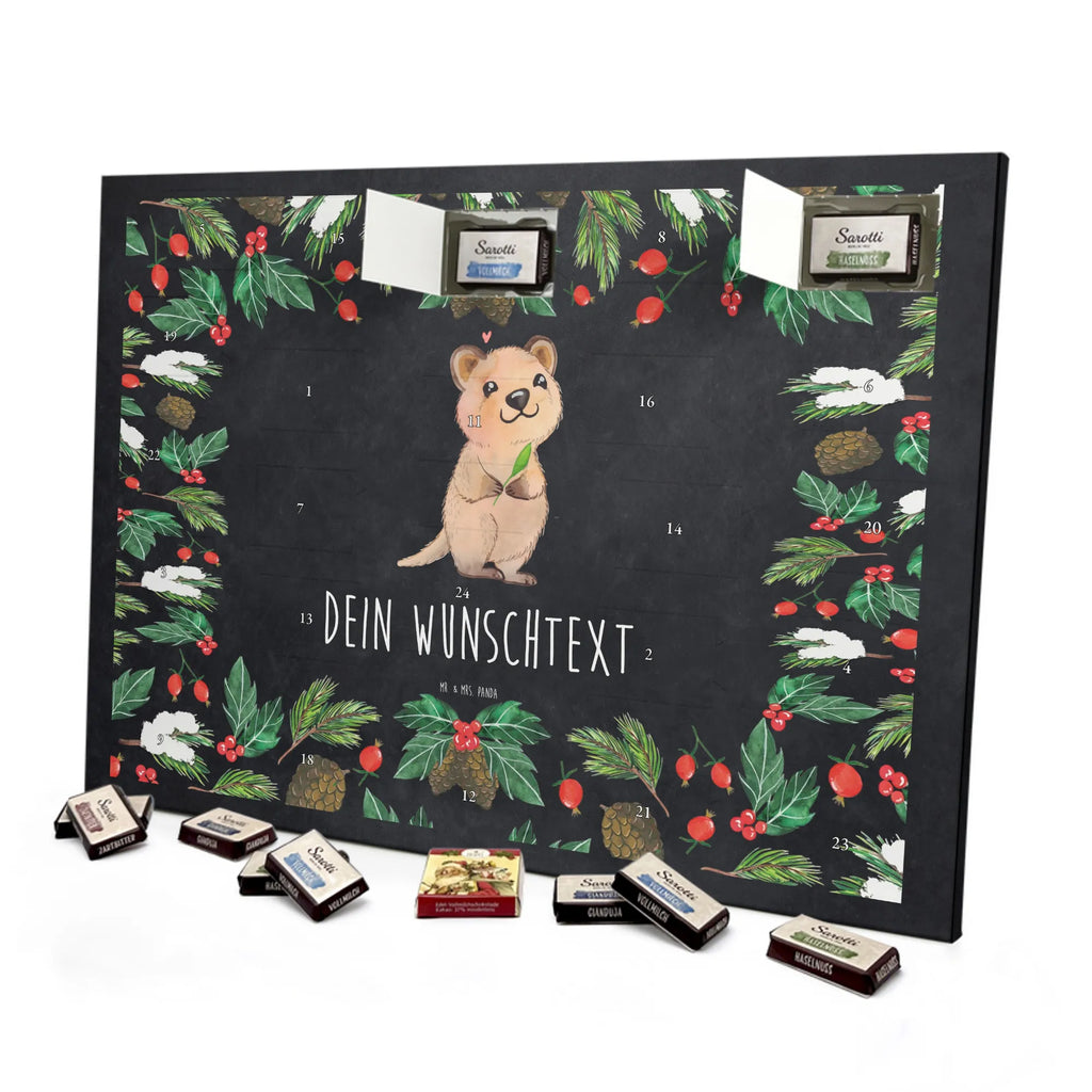Adventskalender mit Namen Quokka Happy Personalisierter Adventskalender, Adventskalender mit Namen, Tiere, Tiermotive, Lustige Sprüche, Gute Laune, Quokka, Verschieben, Aufschieberitis, Dinge Erledigen, Niedliches Tier, Lustiger Spruch