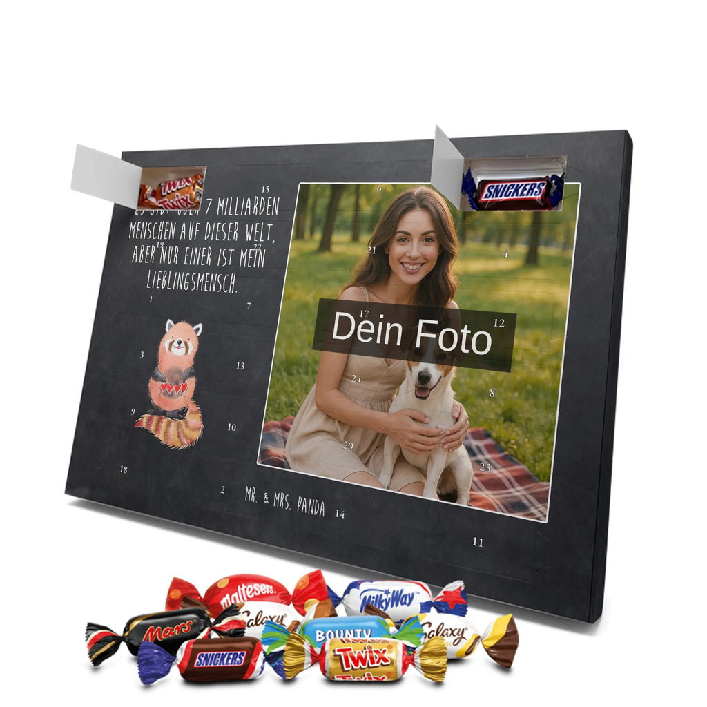 Personalisierter Schoko Foto Adventskalender Roter Panda Personalisierter Schoko Foto Adventskalender, Gute Laune, Lustige Sprüche, Tiere, Tiermotive, Panda, Lieblingsmensch, Herz, Liebling, Rot, Liebe