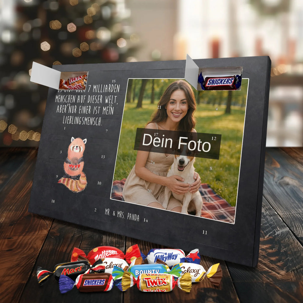 Personalisierter Schoko Foto Adventskalender Roter Panda Personalisierter Schoko Foto Adventskalender, Gute Laune, Lustige Sprüche, Tiere, Tiermotive, Panda, Lieblingsmensch, Herz, Liebling, Rot, Liebe
