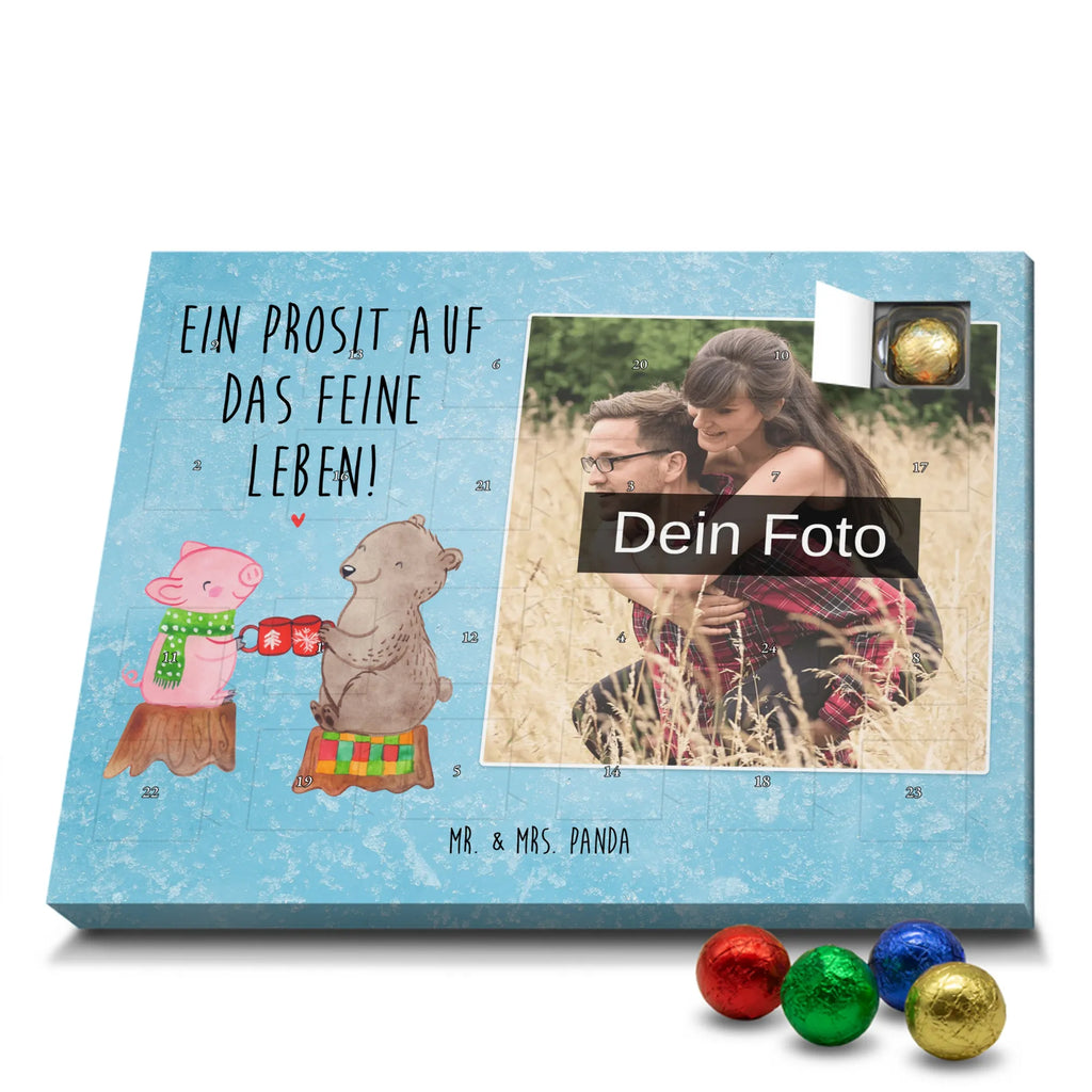 Personalisierter Schoko Foto Adventskalender Glühschwein Sause Personalisierter Schoko Foto Adventskalender, Winter, Wintermotiv, Advent, Nikolaus, Weihnachten, Weihnachtsdeko, Heiligabend, Alles Gute, Prost, Schwein, Weihnachtszeit, Bär