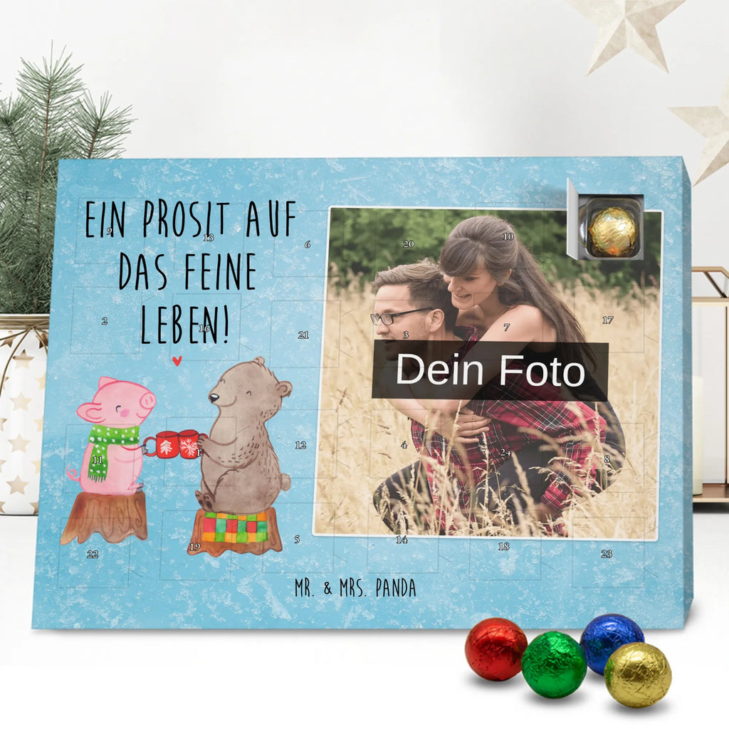 Personalisierter Schoko Foto Adventskalender Glühschwein Sause Personalisierter Schoko Foto Adventskalender, Winter, Wintermotiv, Advent, Nikolaus, Weihnachten, Weihnachtsdeko, Heiligabend, Alles Gute, Prost, Schwein, Weihnachtszeit, Bär