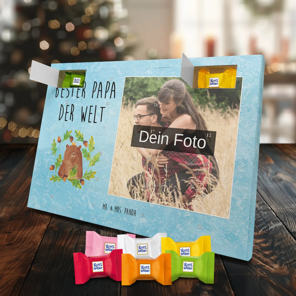 Personalisierter Schoko Foto Adventskalender Bär König Personalisierter Schoko Foto Adventskalender, Teddybär, Teddy, Bär, Vater, Bester Vater, Dad, Vatertag, Daddy, Bester Papa, Papa Bär, Papi, Weltbester Papa, Papa