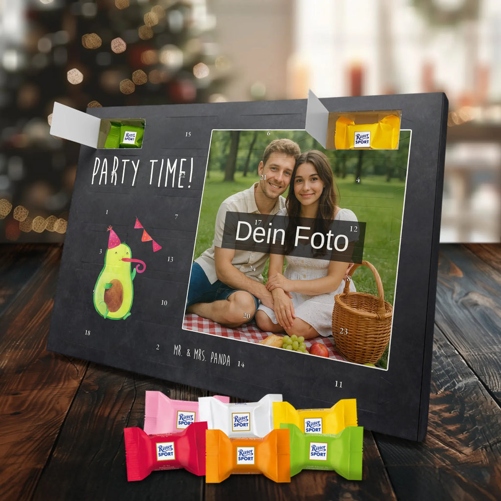 Personalisierter Schoko Foto Adventskalender Avocado Party Zeit Personalisierter Schoko Foto Adventskalender, Gesund, Veggie, Avocado, Vegan