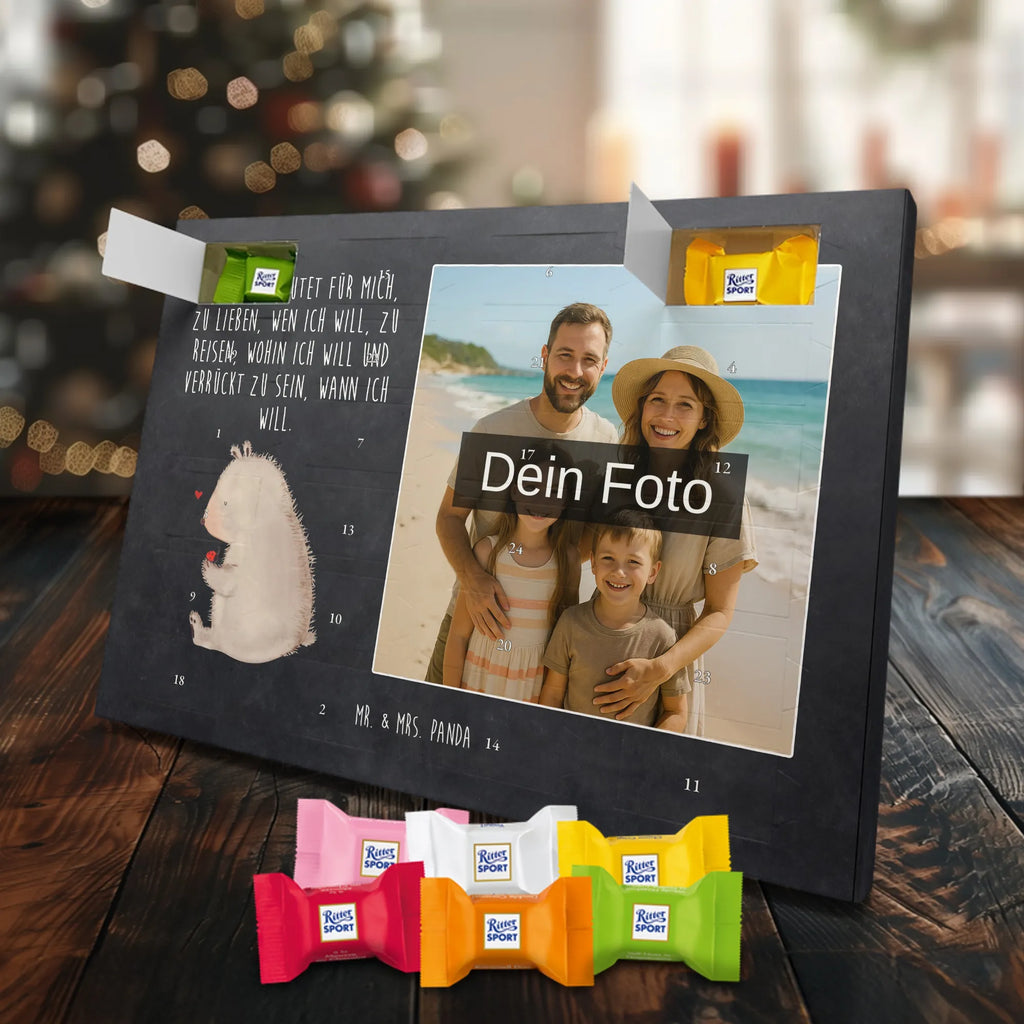 Personalisierter Schoko Foto Adventskalender Bär Marienkäfer Personalisierter Schoko Foto Adventskalender, Teddybär, Teddy, Bär, Freiheit, Liebe, Das Leben Ist schön, Motivation, Marienkäfer
