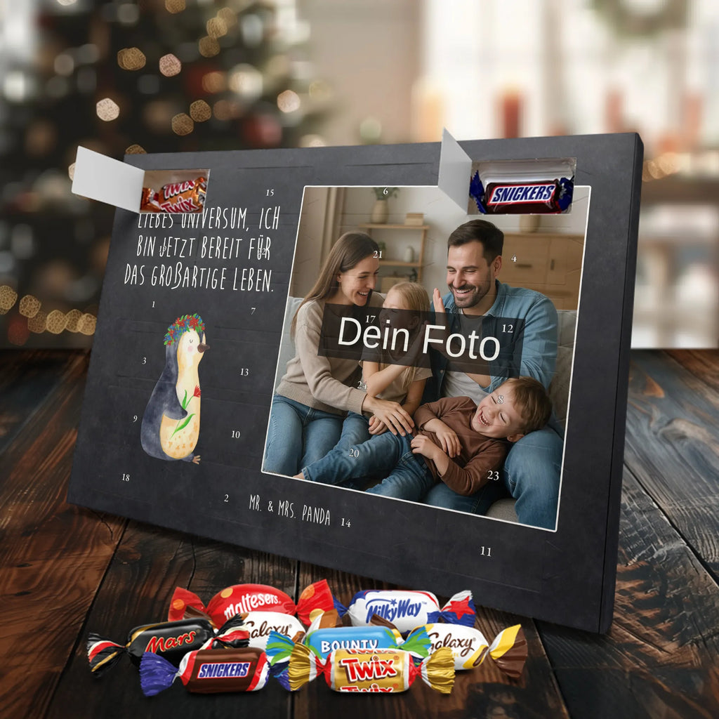  Penguin Flower Penguin, North Pole, Winter, Penguins, motivation, wishes, penguins, life, gift idea, lovesickness, wreath of flowers, goals in life, universe, love of life, goals