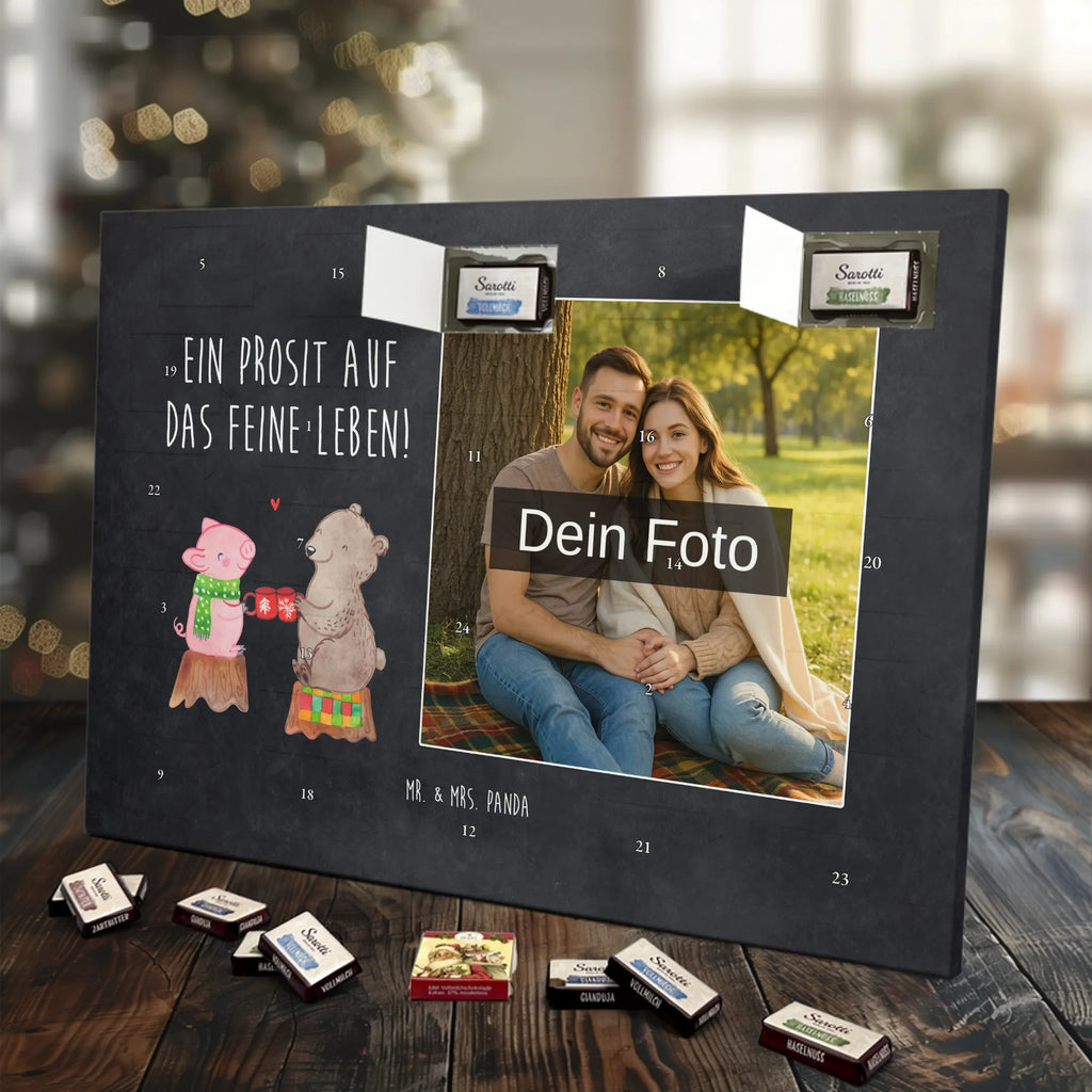 Personalisierter Schoko Foto Adventskalender Glühschwein Sause Personalisierter Schoko Foto Adventskalender, Winter, Wintermotiv, Advent, Nikolaus, Weihnachten, Weihnachtsdeko, Heiligabend, Alles Gute, Prost, Schwein, Weihnachtszeit, Bär