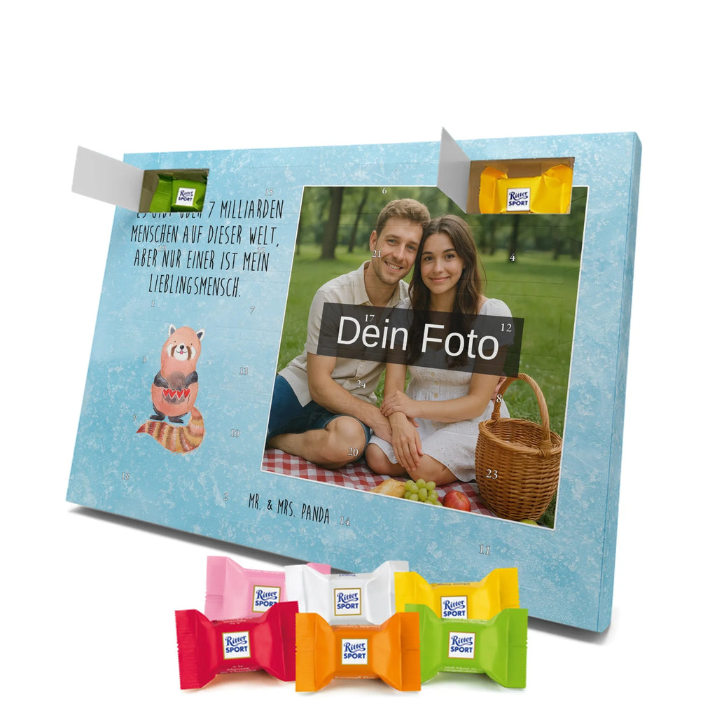 Personalisierter Schoko Foto Adventskalender Roter Panda Personalisierter Schoko Foto Adventskalender, Gute Laune, Lustige Sprüche, Tiere, Tiermotive, Panda, Lieblingsmensch, Herz, Liebling, Rot, Liebe